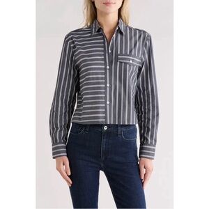 Rag & Bone Mina Multistripe Poplin Shirt